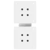  2 db fehér, X alakú acél dohányzóasztal láb 30 x (30-31) cm
