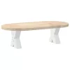  2 db fehér, X alakú acél dohányzóasztal láb 30 x (30-31) cm