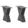  2 db antracitszürke X alakú acél dohányzóasztal láb 30x(30-31) cm