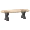  2 db antracitszürke X alakú acél dohányzóasztal láb 30x(30-31) cm