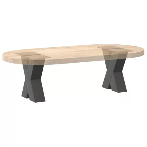  2 db antracitszürke X alakú acél dohányzóasztal láb 30x(30-31) cm