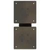  2 db X alakú natúr acél dohányzóasztal láb 30x(30-31) cm