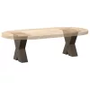  2 db X alakú natúr acél dohányzóasztal láb 30x(30-31) cm
