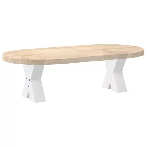  2 db fehér, X alakú acél dohányzóasztal láb 40 x (30-31) cm