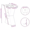  2 db fehér, X alakú acél dohányzóasztal láb 40 x (30-31) cm