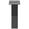  2 db antracitszürke X-alakú acél dohányzóasztal láb 40x(30-31) cm