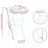  2 db antracitszürke X-alakú acél dohányzóasztal láb 40x(30-31) cm