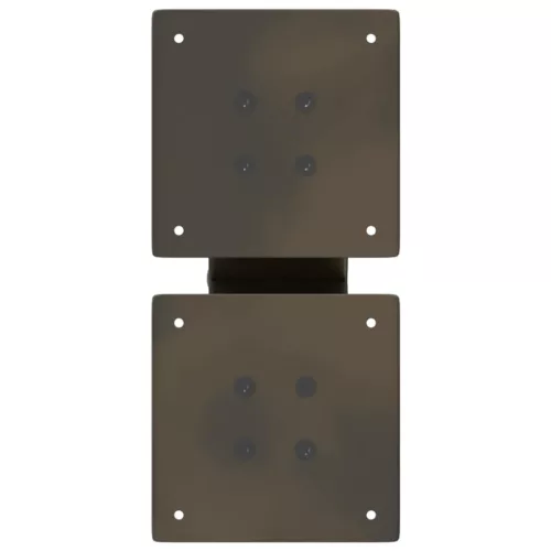  2 db X alakú natúr acél dohányzóasztal láb 40x(30-31) cm