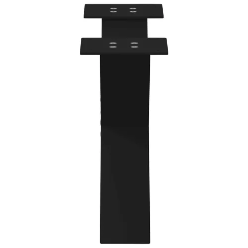  2 db fekete, X alakú acél dohányzóasztal láb 50 x (30-31) cm