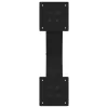  2 db fekete, X alakú acél dohányzóasztal láb 50 x (30-31) cm