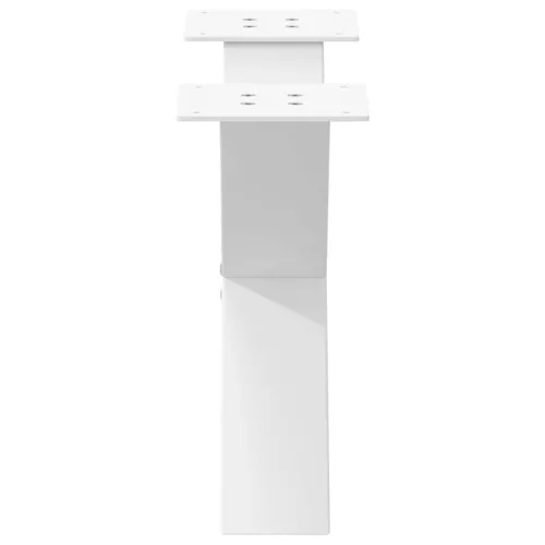  2 db fehér, X alakú acél dohányzóasztal láb 50 x (30-31) cm