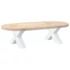 2 db fehér, X alakú acél dohányzóasztal láb 50 x (30-31) cm