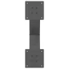  2 db antracitszürke X-alakú acél dohányzóasztal láb 50x(30-31) cm