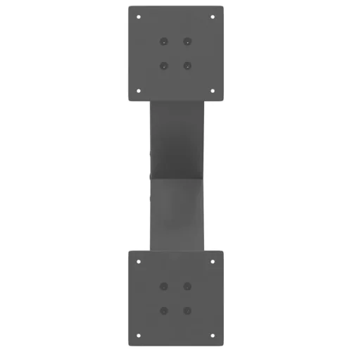 2 db antracitszürke X-alakú acél dohányzóasztal láb 50x(30-31) cm