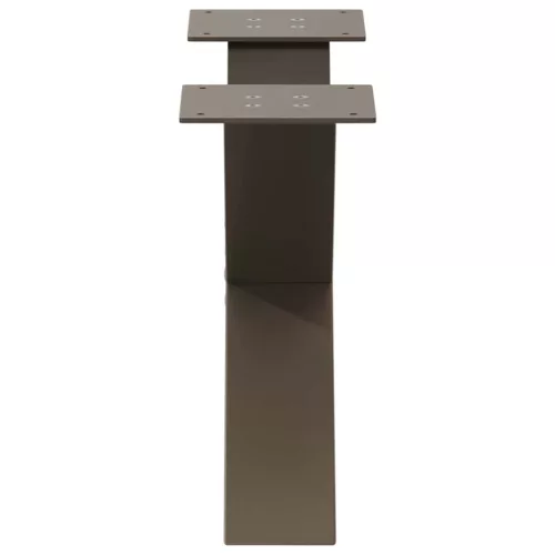  2 db X alakú natúr acél dohányzóasztal láb 50x(30-31) cm