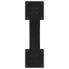  2 db fekete, X alakú acél dohányzóasztal láb 60 x (30-31) cm
