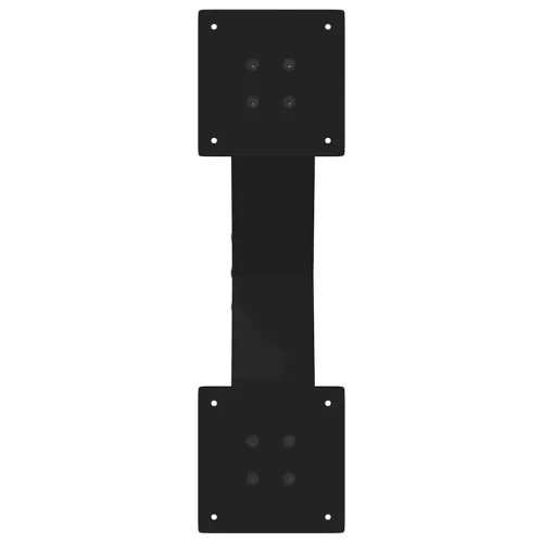  2 db fekete, X alakú acél dohányzóasztal láb 60 x (30-31) cm