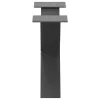  2 db antracitszürke X-alakú acél dohányzóasztal láb 60x(30-31) cm