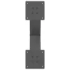  2 db antracitszürke X-alakú acél dohányzóasztal láb 60x(30-31) cm