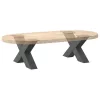  2 db antracitszürke X-alakú acél dohányzóasztal láb 60x(30-31) cm