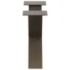  2 db X alakú natúr acél dohányzóasztal láb 60 x (30-31) cm
