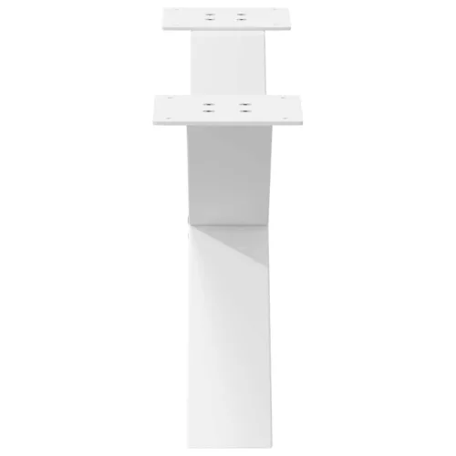  2 db fehér, X alakú dohányzóasztal láb 70 x (30-31) cm acél