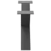  2 db antracitszürke X-alakú acél dohányzóasztal láb 70x(30-31) cm