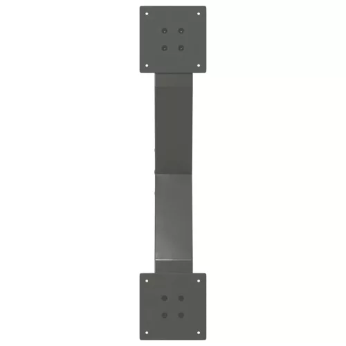  2 db antracitszürke X-alakú acél dohányzóasztal láb 70x(30-31) cm