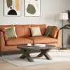  2 db X alakú natúr acél dohányzóasztal láb 70x(30-31) cm