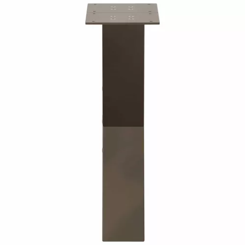  2 db X alakú natúr acél dohányzóasztal láb 28 x (42-43) cm