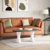  2 db fehér, X alakú dohányzóasztal láb, 38 x (42-43) cm, acél
