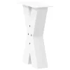  2 db fehér, X alakú dohányzóasztal láb, 38 x (42-43) cm, acél