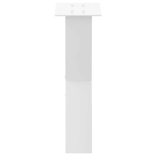  2 db fehér, X alakú dohányzóasztal láb, 38 x (42-43) cm, acél