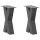  2 db antracitszürke X-alakú acél dohányzóasztal láb 38x(42-43) cm