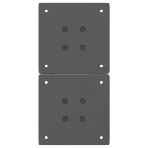  2 db antracitszürke X-alakú acél dohányzóasztal láb 38x(42-43) cm