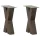  2 db X alakú natúr acél dohányzóasztal láb 38x(42-43) cm