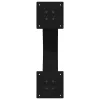  2 db fekete, X alakú acél dohányzóasztal láb 50 x (42-43) cm