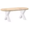  2 db fehér, X alakú acél dohányzóasztal láb 50 x (42-43) cm