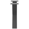  2 db antracitszürke X-alakú acél dohányzóasztal láb 50x(42-43) cm