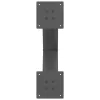  2 db antracitszürke X-alakú acél dohányzóasztal láb 50x(42-43) cm