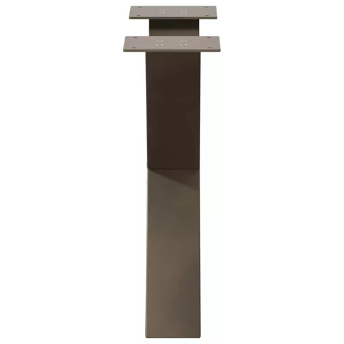  2 db X alakú natúr acél dohányzóasztal láb 50 x (42-43) cm