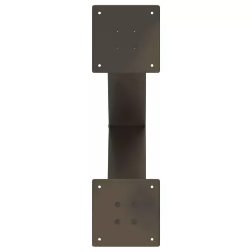  2 db X alakú natúr acél dohányzóasztal láb 50 x (42-43) cm
