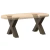  2 db X alakú natúr acél dohányzóasztal láb 50 x (42-43) cm