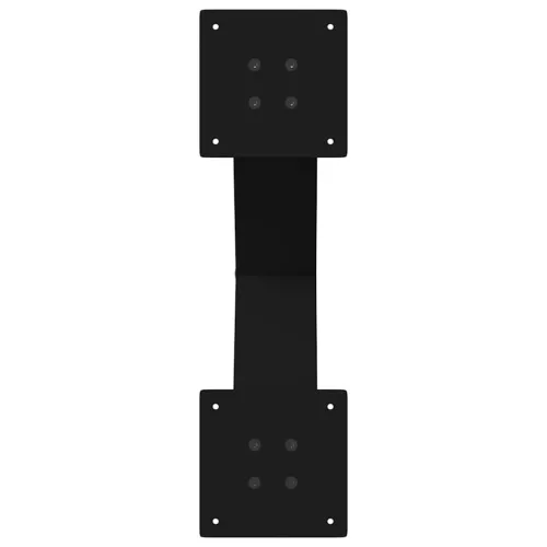  2 db fekete, X alakú acél dohányzóasztal láb 60 x (42-43) cm
