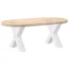  2 db fehér, X alakú acél dohányzóasztal láb 60 x (42-43) cm