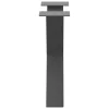  2 db antracitszürke X-alakú acél dohányzóasztal láb 60 x (42-43) cm