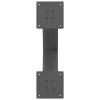 2 db antracitszürke X-alakú acél dohányzóasztal láb 60 x (42-43) cm