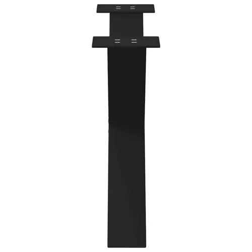  2 db fekete, X alakú acél dohányzóasztal láb 70 x (42-43) cm