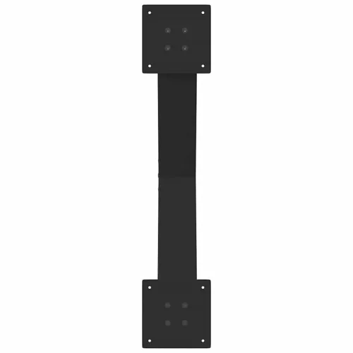  2 db fekete, X alakú acél dohányzóasztal láb 70 x (42-43) cm