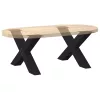 2 db fekete, X alakú acél dohányzóasztal láb 70 x (42-43) cm